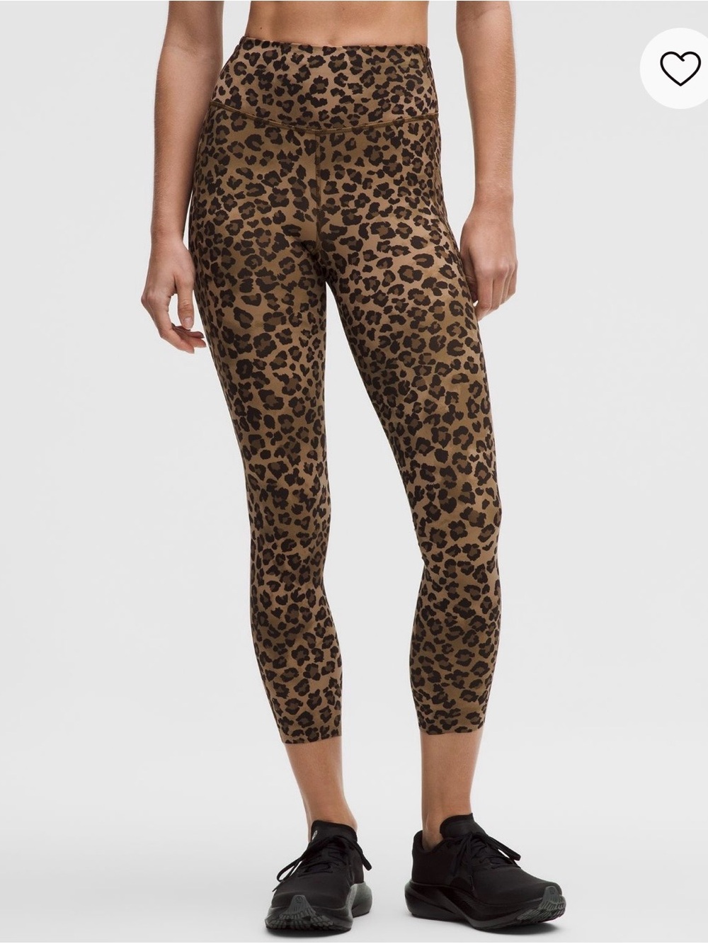 Leopard Print High-Waist Reflective Leggings - Fast and Free, 25”